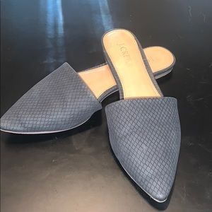 Jcrew pointy toed slides